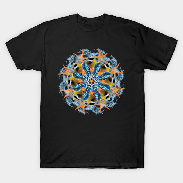 starfish magic mandala T-Shirt by burenkaUA